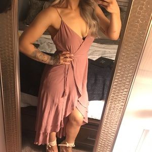 Blush color dress